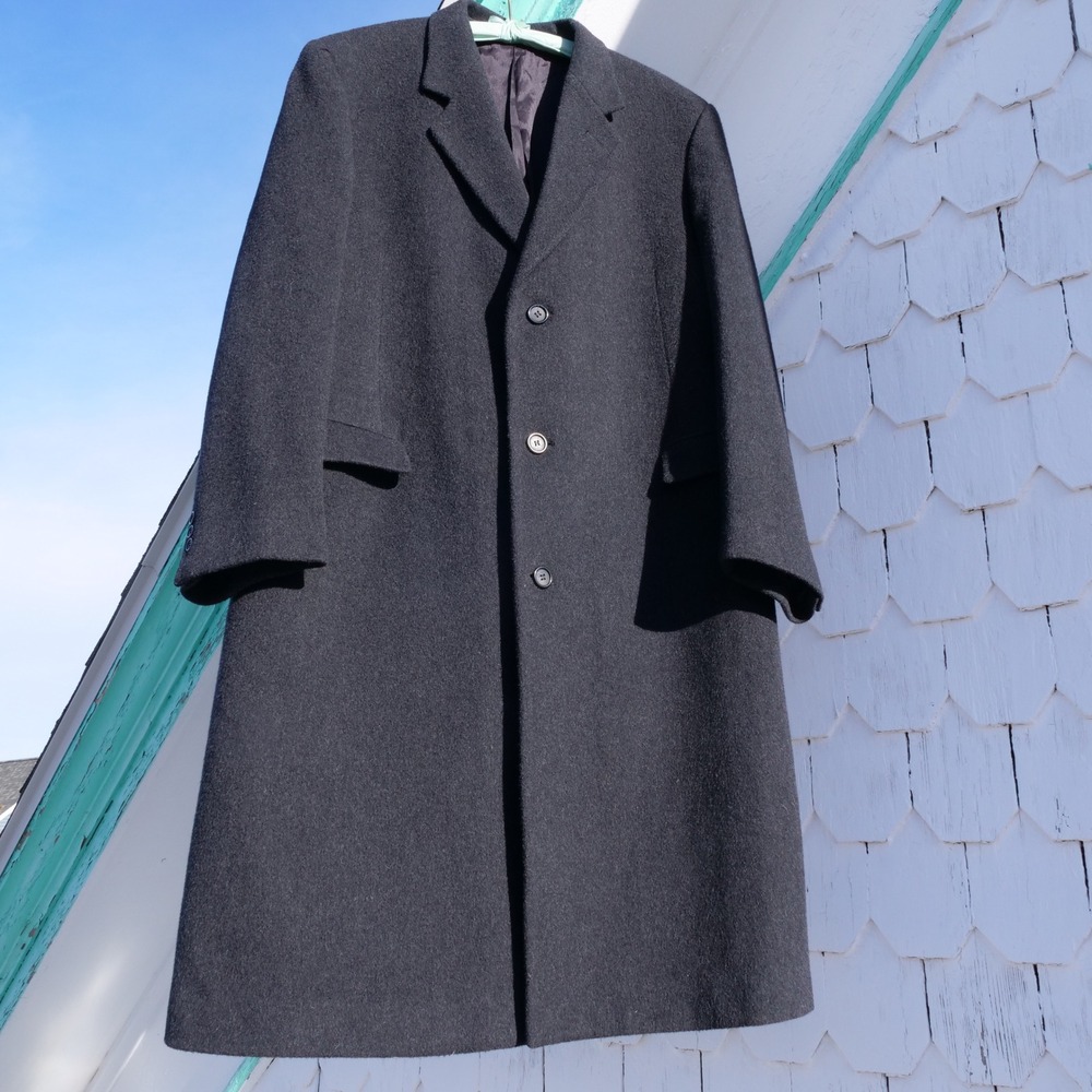 Handsome‎ vintage Maitland of England cashmere blend longline overcoat - Picture 7 of 7